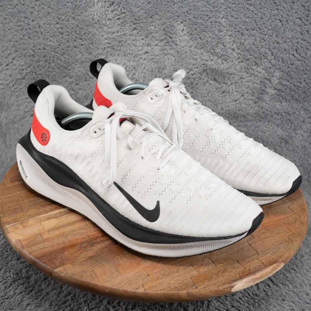 Nike ReactX Infinity Run 4 Mens Size 13 White Black Light Crimson Running Shoes